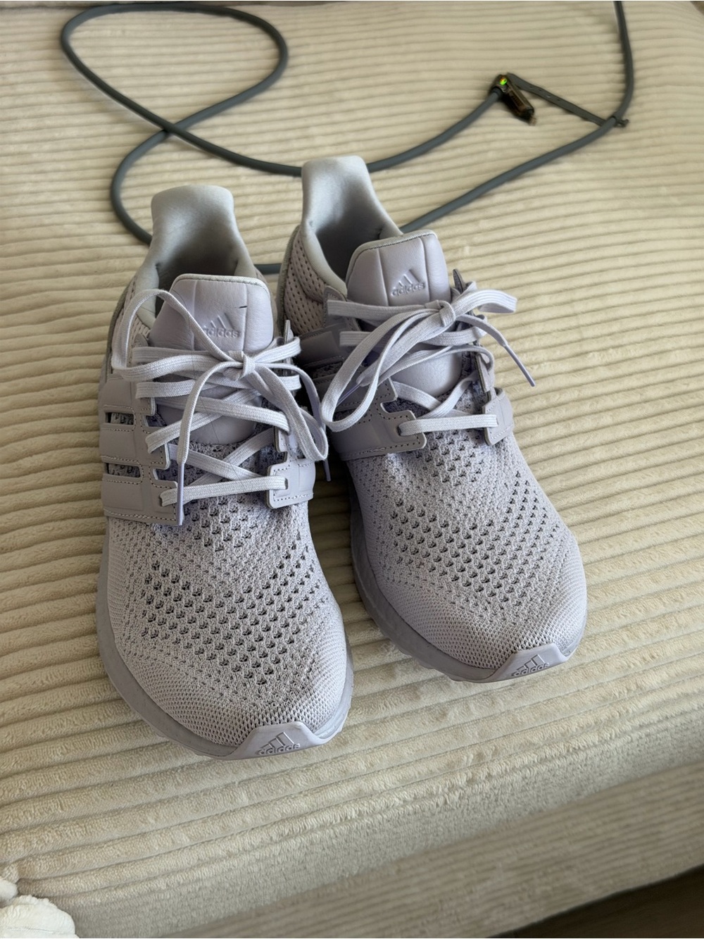adidas Women's Knit Lace-Up Sneakers - Light Lavender Gray